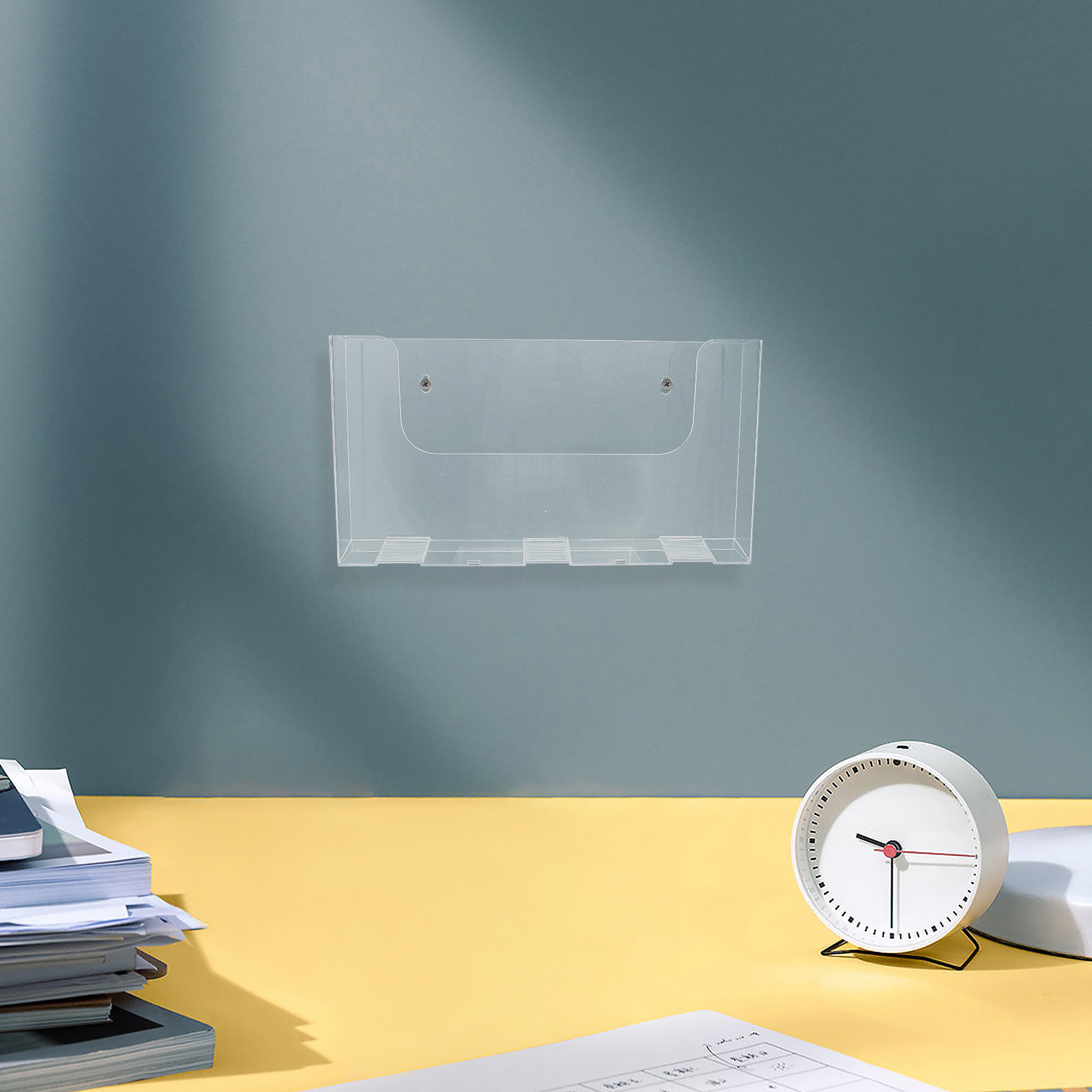 Magazine Holder Rack - 2 stuks acryl wandplank voor het