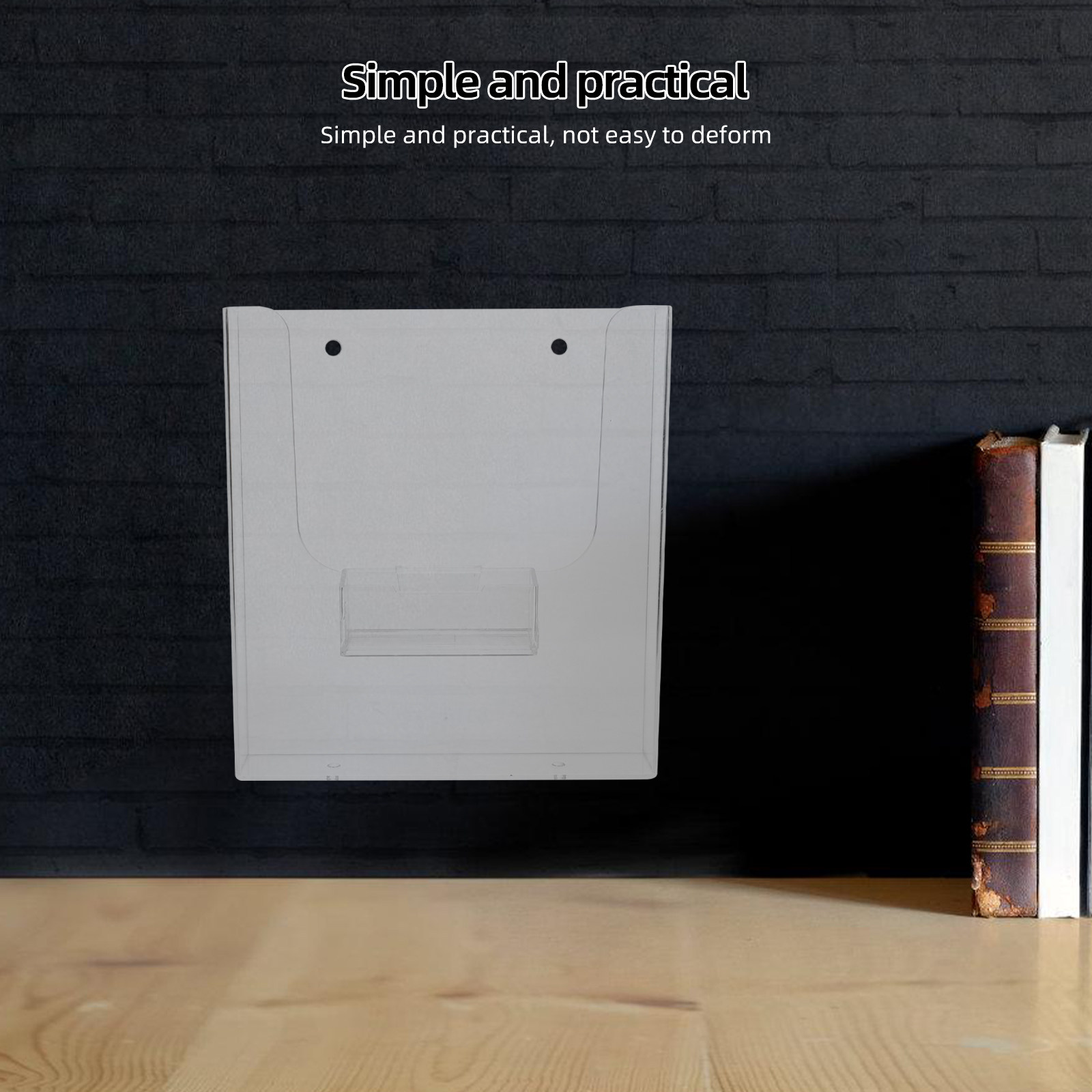 Magazine Holder Rack - Acryl A4 Tijdschriftenhouder, Hangende Wandmontage, Transparante