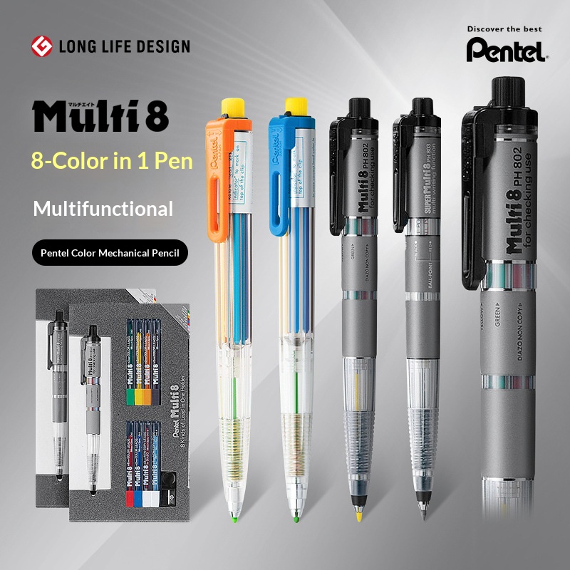 Staedtler Pencil Lumocolor - Pentel Multi 8 in 1 kleur