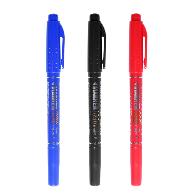 Correction Pen Fine - 1 Stuks Dubbele Zijstift Pennen Zwart
