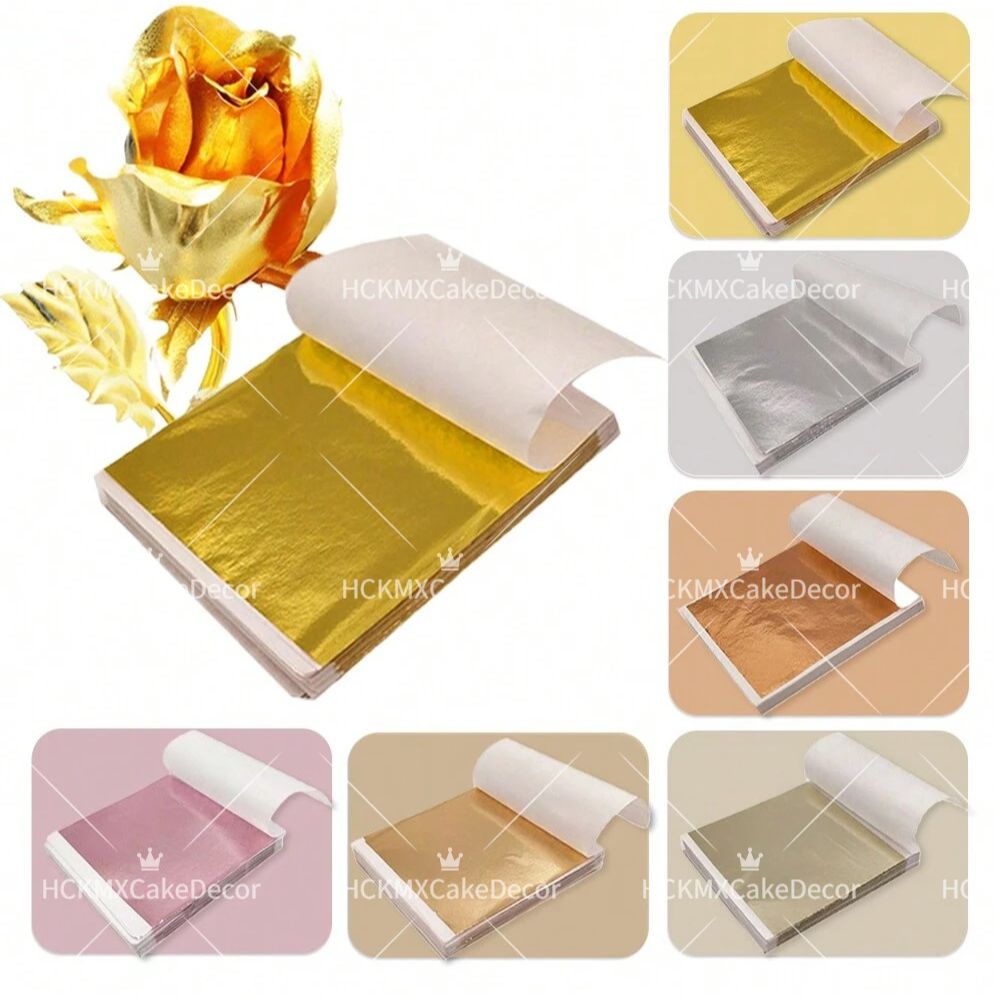 Ink Blotter Paper - 100 stuks Imitatie Goudfolie Vellen Multi-Color